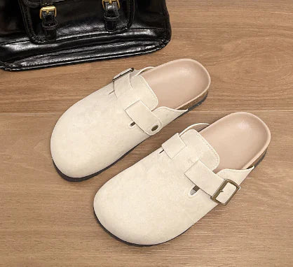 Birken Women's Suede Summer Sandals with Supportive Sole