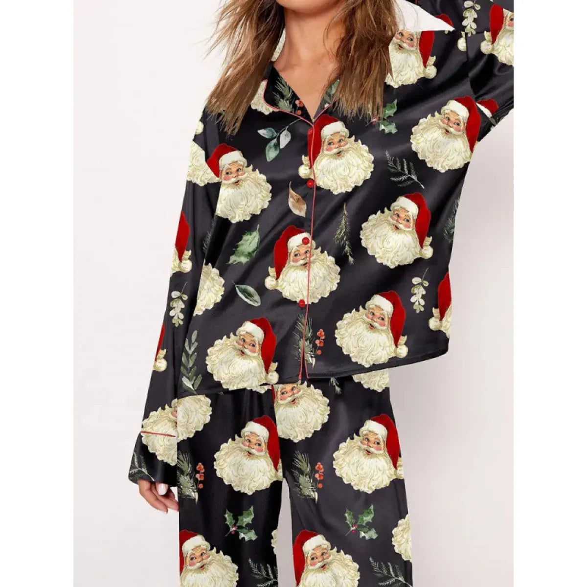 Graphic Design Satin Pajamas