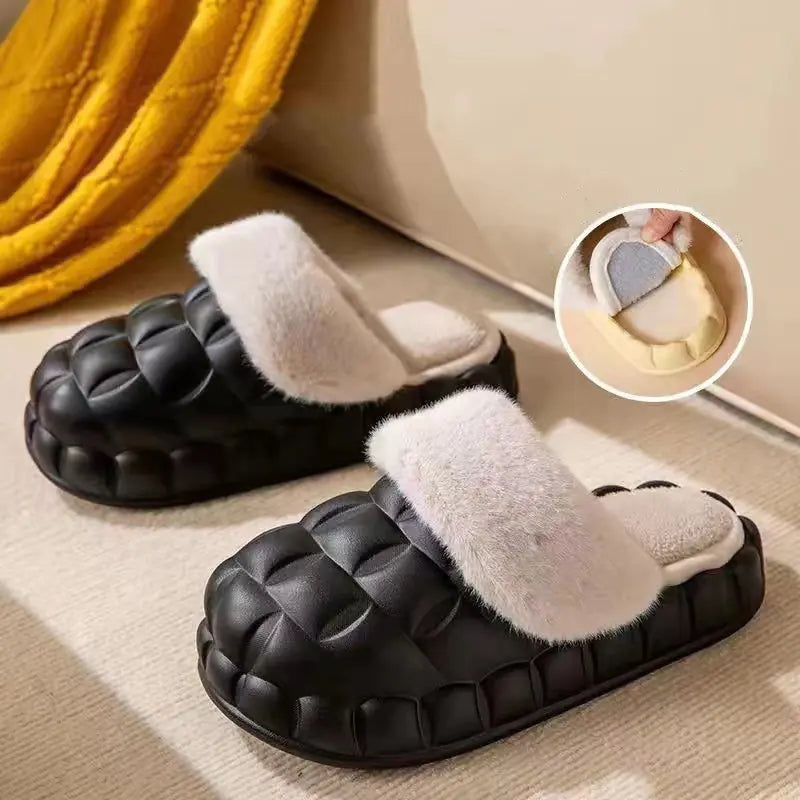 Fuzzy Cloud Memory Foam Slippers