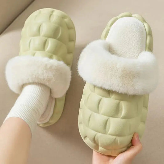 Fuzzy Cloud Memory Foam Slippers