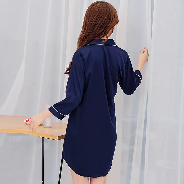 Chic Women's Silken Lounge Nightgown