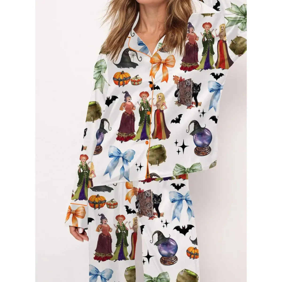 Graphic Design Satin Pajamas