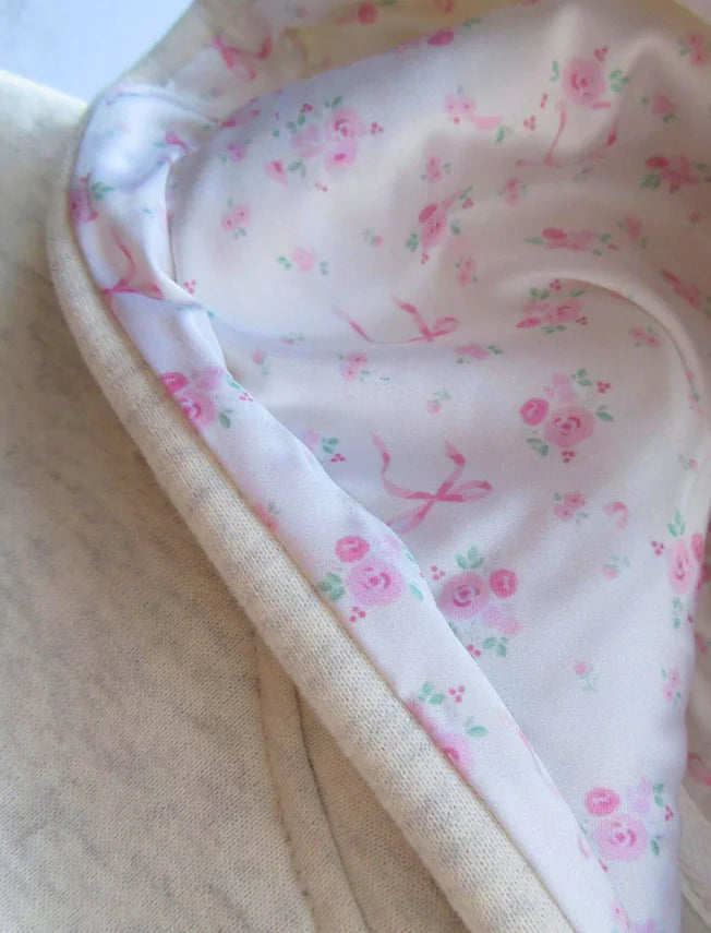 Chic Pink Bow Hoodie