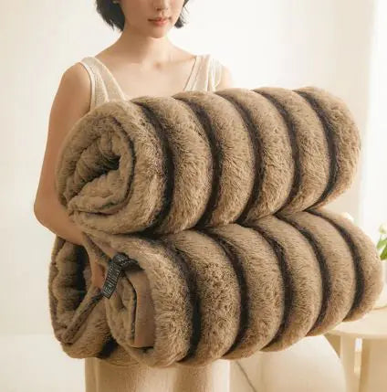 Cozy Faux Mink Fleece Throw