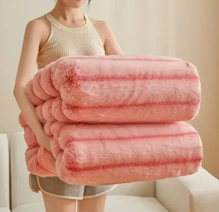 Cozy Faux Mink Fleece Throw