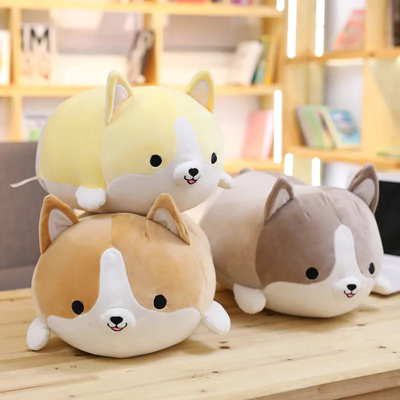 Cuddly Corgi Plush Pillow