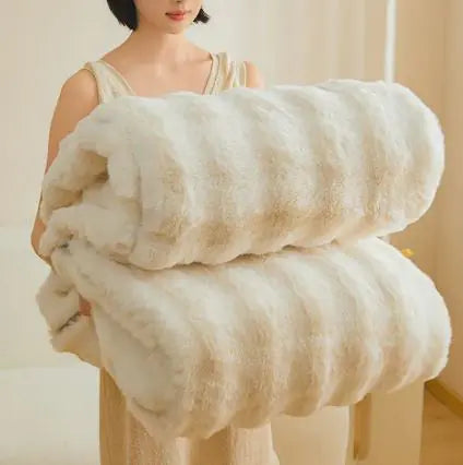 Cozy Faux Mink Fleece Throw